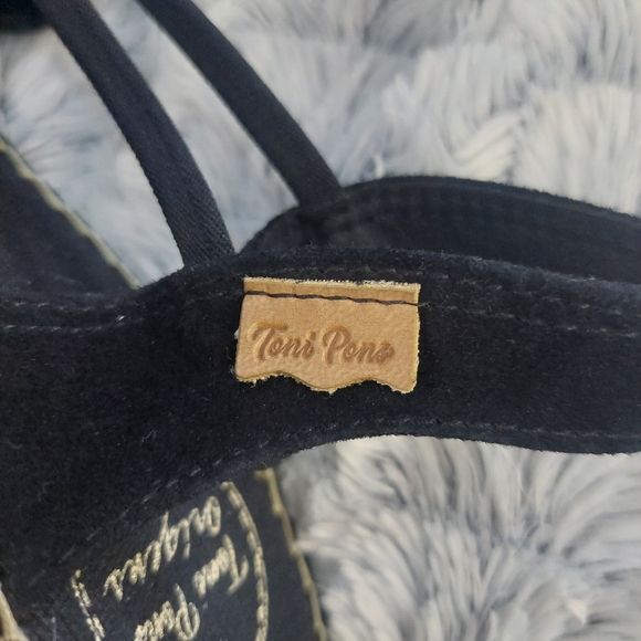 Toni Pons Sandy Espadrille Wedge size 9 (40eu) black suede - Picture 11 of 12